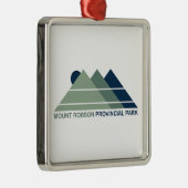 Mount Robson Provincial Park Mountain Sun Metalen Ornament (Rechts)