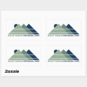 Mount Robson Provincial Park Mountain Sun Rechthoekige Sticker (Vel)