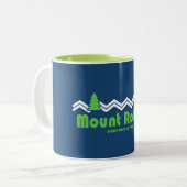Mount Robson Provincial Park Retro Tweekleurige Koffiemok (Voorkant links)