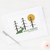 Mount Robson Provincial Park Trail Rechthoekige Sticker (Envelop)