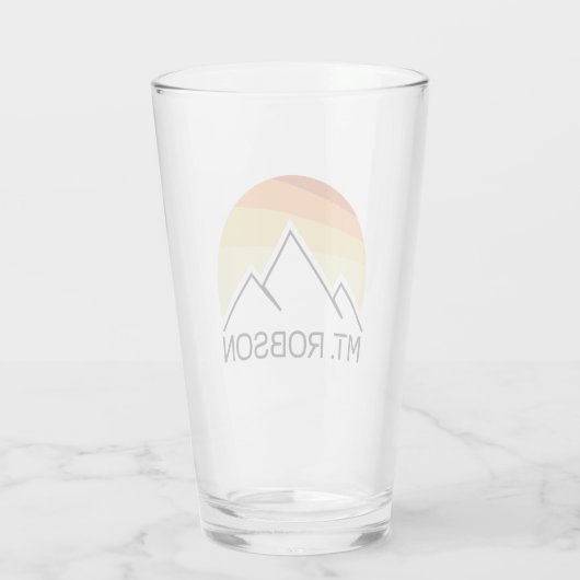 Mount Robson Retro Glas (Achterkant)