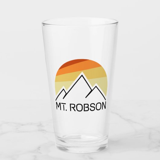 Mount Robson Retro Glas (Voorkant)