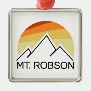 Mount Robson Retro Metalen Ornament
