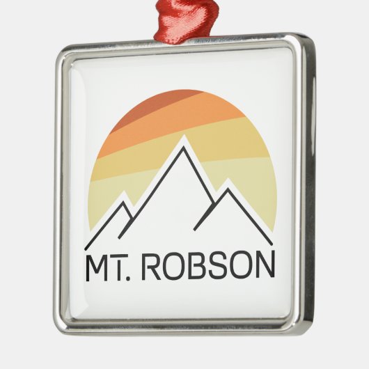 Mount Robson Retro Metalen Ornament (Links)