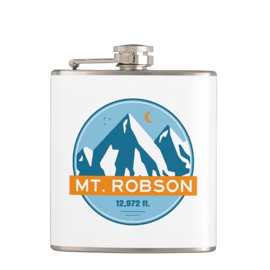 Mount Robson Stars Maan Heupfles (Voorkant)