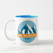 Mount Robson sterren maan Tweekleurige Koffiemok (Links)