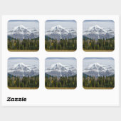 Mount Robson Summit – Canadese Rockies Vierkante Sticker (Vel)