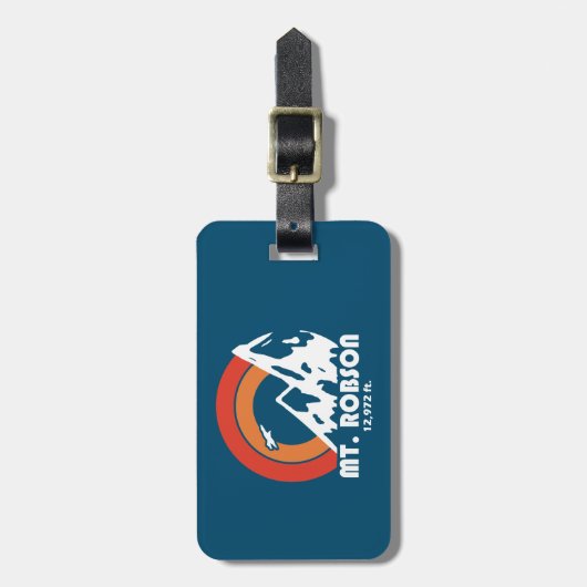 Mount Robson Sun Eagle Bagagelabel (Voorkant verticaal)