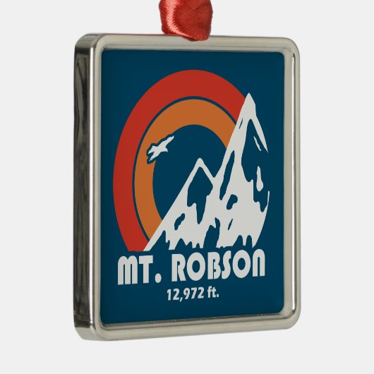 Mount Robson Sun Eagle Metalen Ornament (Rechts)