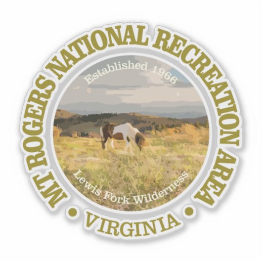 Mount Rogers NRA Sticker (Voorkant)