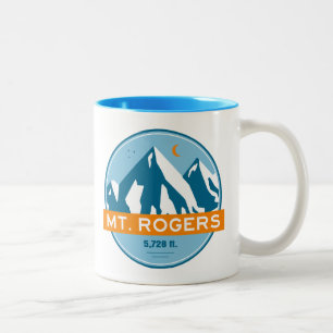 Mount Rogers Virginia sterren maan Tweekleurige Koffiemok
