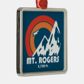 Mount Rogers Virginia Sun Eagle Metalen Ornament (Rechts)