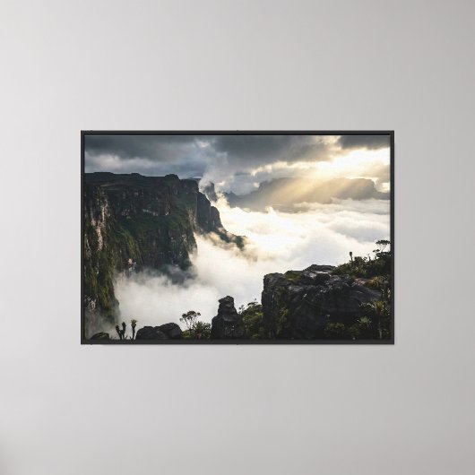 Mount Roraima Oude Top - Hyper-Realistisch Canvas Afdruk (Voorkant)