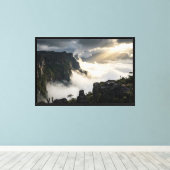 Mount Roraima Oude Top - Hyper-Realistisch Canvas Afdruk (Insitu (Houten vloer))
