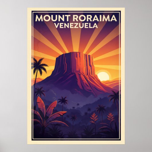 Mount Roraima Venezuela V05 Poster (Voorkant)