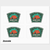 Mount Rose Wilderness Nevada Kamperen Rechthoekige Sticker (Vel)