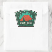 Mount Rose Wilderness Nevada Kamperen Rechthoekige Sticker (Tas)