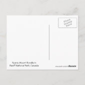 Mount Rundle in Banff National Park, Canada Briefkaart (Achterkant)
