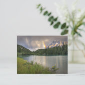 Mount Rundle Rainbow, Cascade Ponds Briefkaart (Staand voorkant)