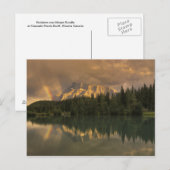 Mount Rundle Rainbow, Cascade Ponds Briefkaart (Voorkant / Achterkant)