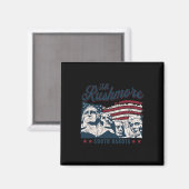 Mount Rushmore 4 juli viert Usa-vlag Mt Magneet (Voorkant / Achterkant)