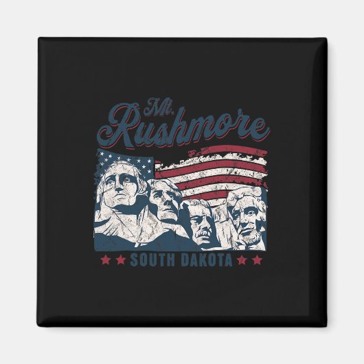 Mount Rushmore 4 juli viert Usa-vlag Mt Magneet (Voorkant)