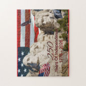Mount Rushmore Amerika 250 legpuzzel (Verticaal)