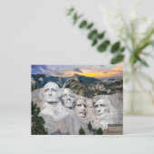 Mount Rushmore Amerika Presidenten   Briefkaart (Staand voorkant)