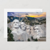 Mount Rushmore Amerika Presidenten   Briefkaart (Voorkant / Achterkant)