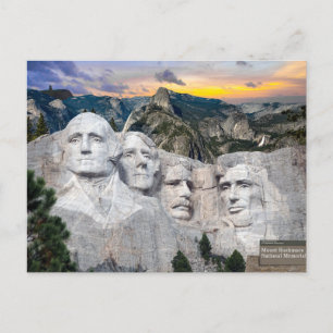 Mount Rushmore Amerika's Presidenten   Briefkaart