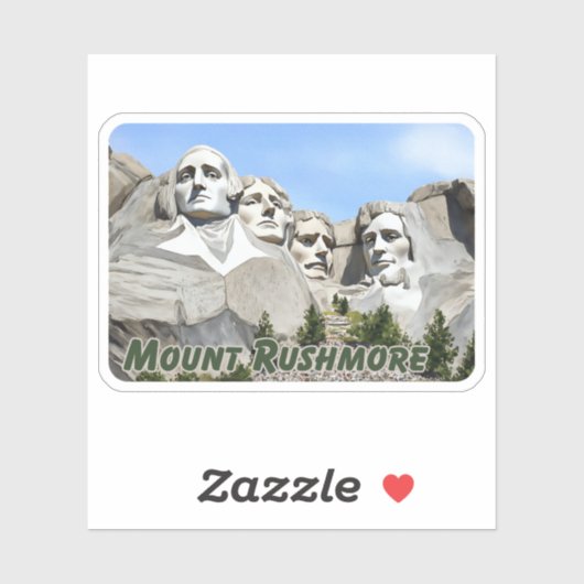 Mount Rushmore Aquarel Sticker (Vel)