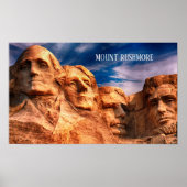 Mount Rushmore Black Hills South Dakota USA Travel Poster (Voorkant)