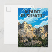 Mount Rushmore Briefkaart (Voorkant / Achterkant)