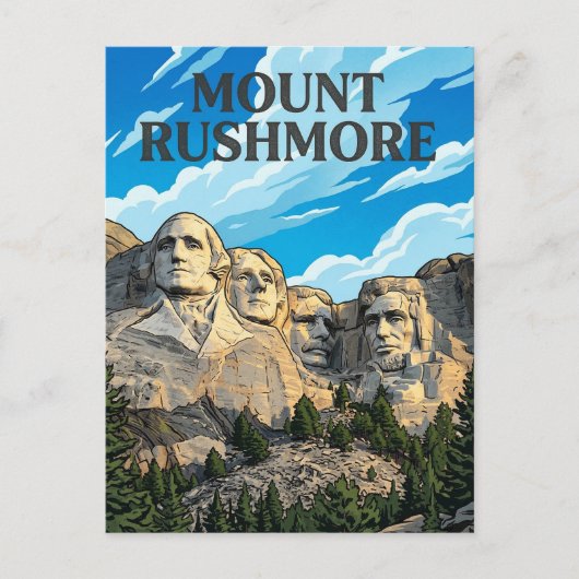 Mount Rushmore Briefkaart (Voorkant)