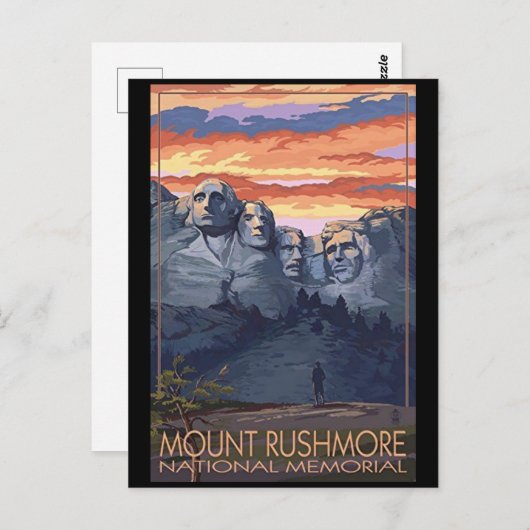 Mount Rushmore Briefkaart (Voorkant / Achterkant)