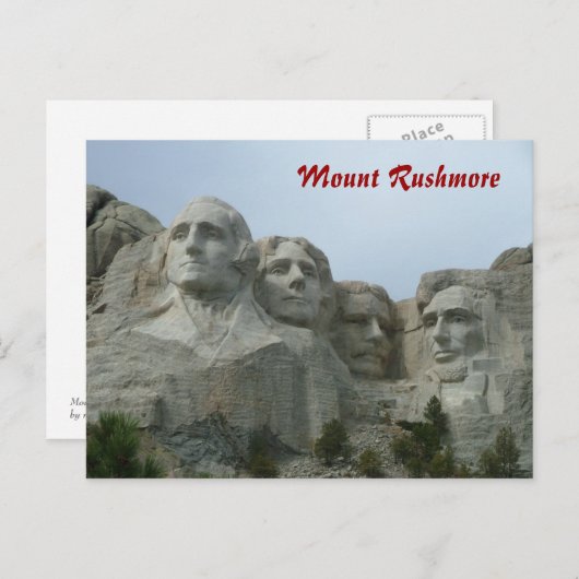 Mount Rushmore Briefkaart (Voorkant / Achterkant)