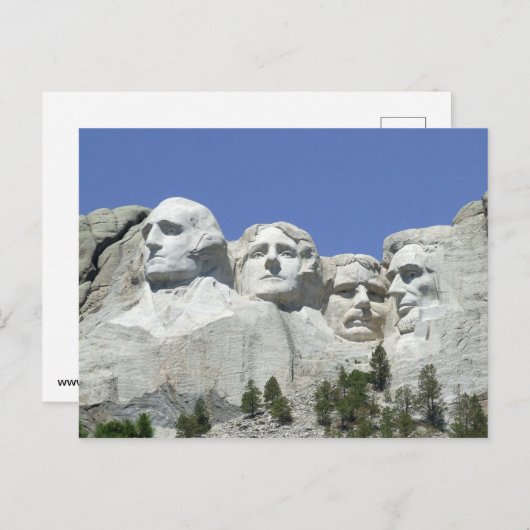 Mount Rushmore briefkaart (Voorkant / Achterkant)