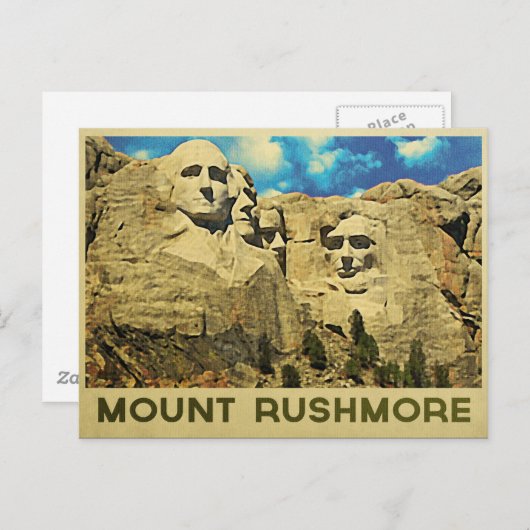 Mount Rushmore  Briefkaart (Voorkant / Achterkant)