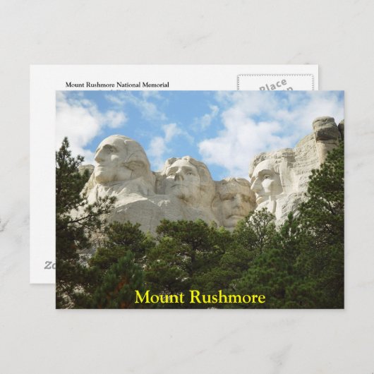 Mount Rushmore Briefkaart (Voorkant / Achterkant)
