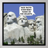 Mount Rushmore Cartoon Poster (Voorkant)