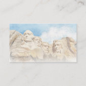 Mount Rushmore en de Amerikaanse vlag patriottisch Visitekaartje (Voorkant)