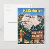  Mount Rushmore Feestdagenkaart (Voorkant / Achterkant)
