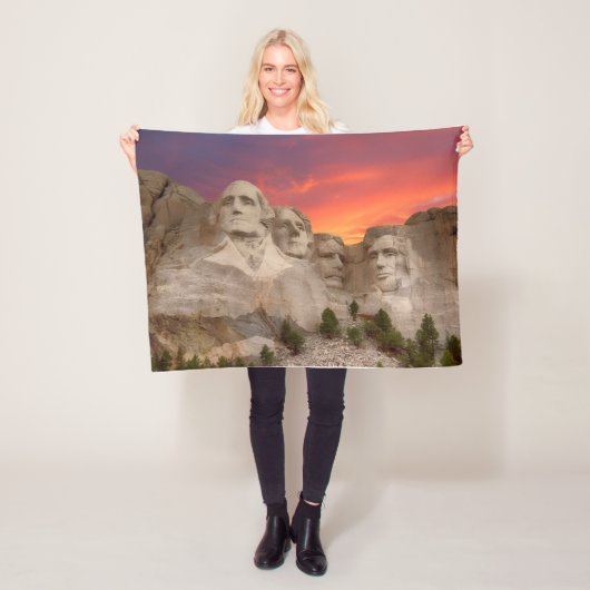 Mount Rushmore Fleece Blanket (In situ)