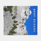 Mount Rushmore Fleece Blanket Deken (Voorkant (Horizontaal))