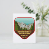 Mount Rushmore illustratie Briefkaart (Staand voorkant)