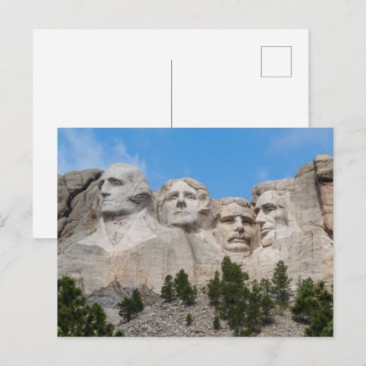 Mount Rushmore in de lente Briefkaart (Voorkant / Achterkant)