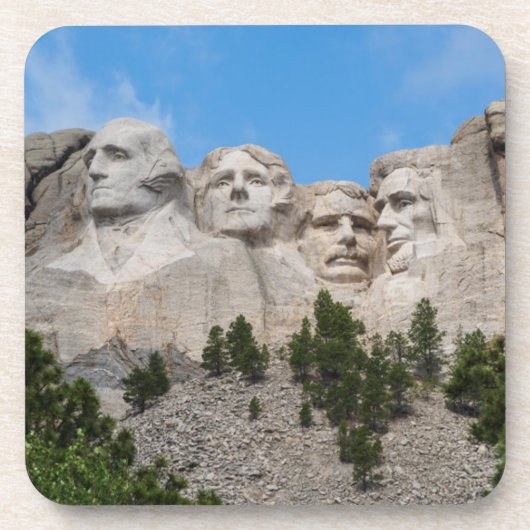 Mount Rushmore in lente Bier Onderzetter (Voorkant)