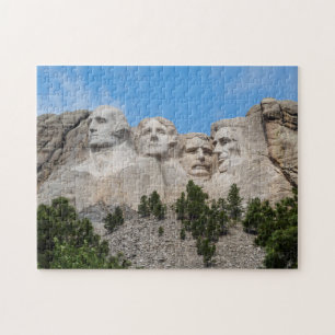 Mount Rushmore in lente Legpuzzel