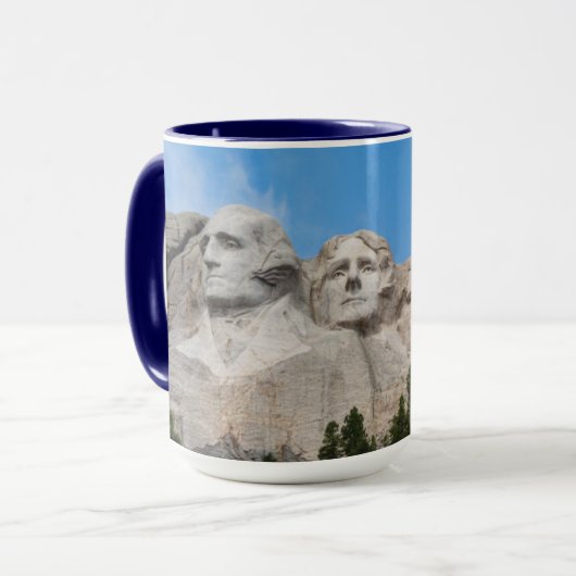 Mount Rushmore in lente Mok (Voorkant links)