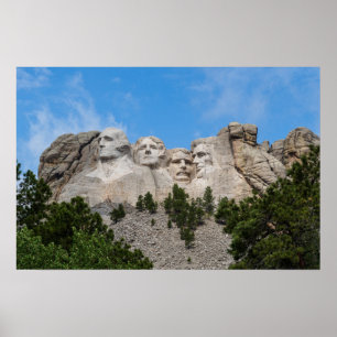 Mount Rushmore in lente Poster